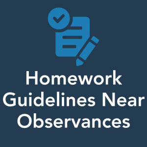 Homework Near Observances